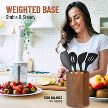 Load image into Gallery viewer, Acacia wood Utensil Holder