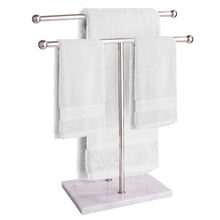 Load image into Gallery viewer, Marble Hand Towel Holder Double Rod