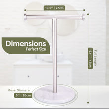 Load image into Gallery viewer, Marble Hand Towel Holder Double Rod