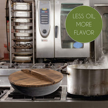 Load image into Gallery viewer, Carbon Steel Wok with 2 Spatulas & Wooden Lid