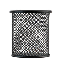 Load image into Gallery viewer, Homeries Round Mesh Pen Pencil Holder for Desk, Office & School – Cylindrical Stationary Organizer Stand Cup to Keep Office Supplies Organized - Durable Aluminum Metal Construction 3 Pack