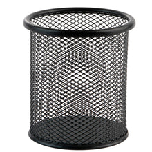Load image into Gallery viewer, Homeries Round Mesh Pen Pencil Holder for Desk, Office & School – Cylindrical Stationary Organizer Stand Cup to Keep Office Supplies Organized - Durable Aluminum Metal Construction 3 Pack