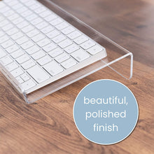 Load image into Gallery viewer, Acrylic Monitor & Keyboard Stand
