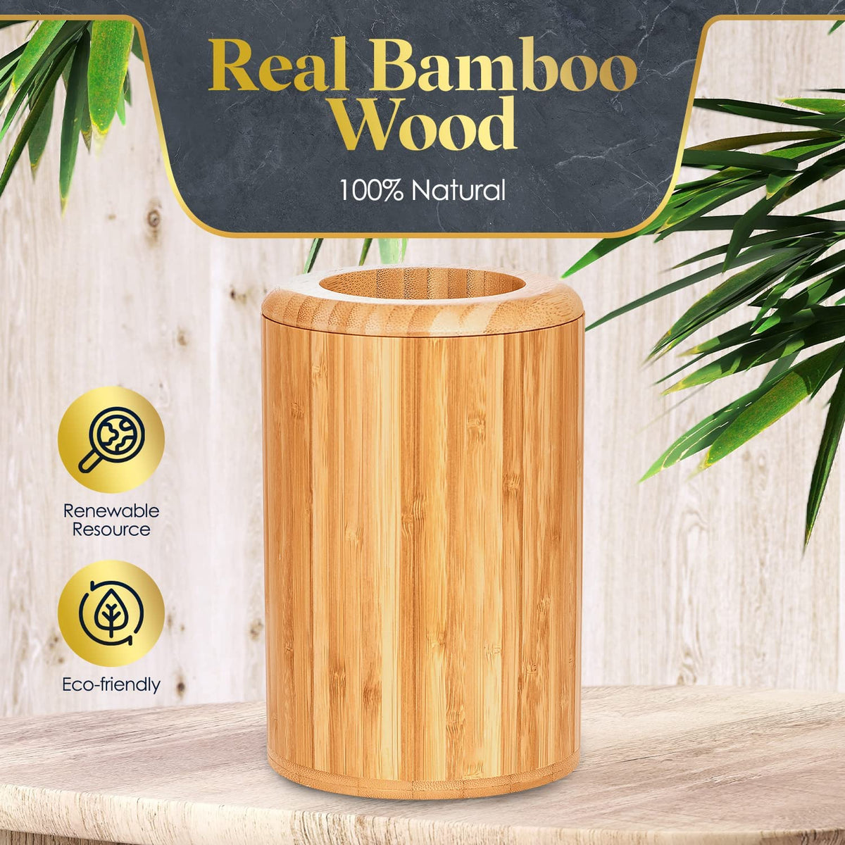 Bamboo Wine chiller with Sleeve Homeries