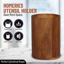 Load image into Gallery viewer, Acacia wood Utensil Holder
