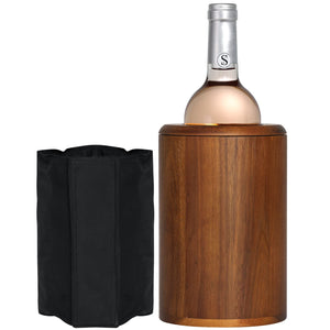 Homeries Marble Wine Chiller Bucket - Wine & Champagne Cooler for Parties, Dinner – Keep Wine & Beverages Cold – Holds Any 750ml Bottle - Ideal Gift for Wine Enthusiasts