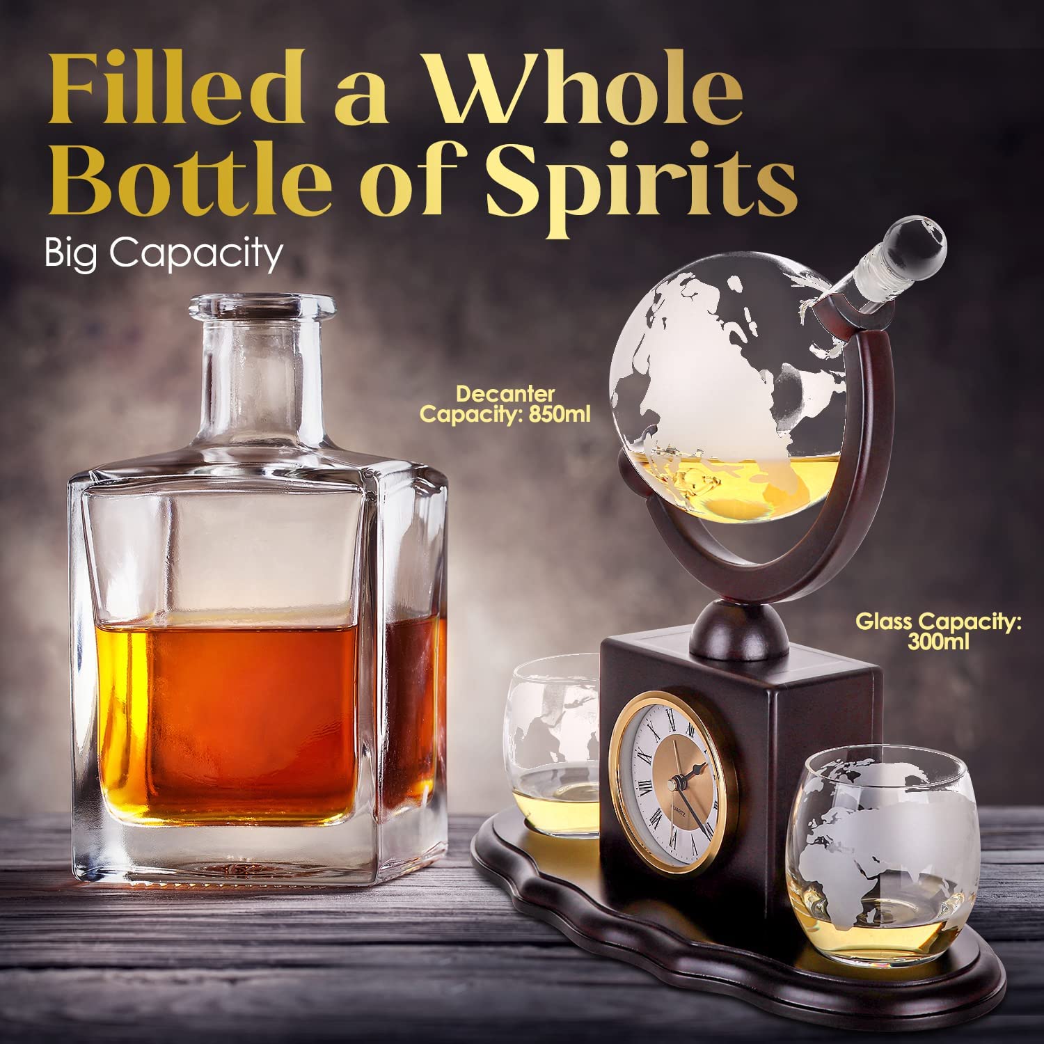 Globe Whiskey Decanter Set Exclusive at Rs 2199/set