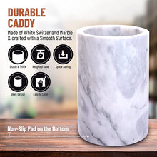 Load image into Gallery viewer, Marble Utensil Holder and 8 Kitchen Utensils Set INCLUDED