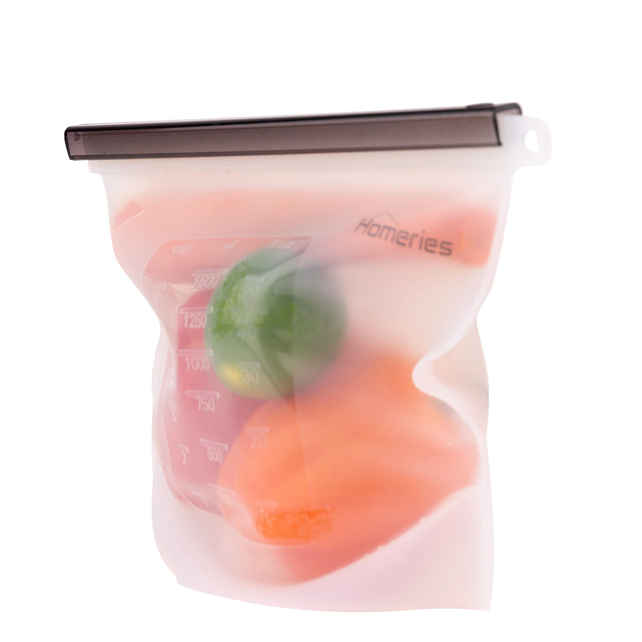 Homgreen 45 Pack Reusable Food Storage Bags - BPA Free Reusable