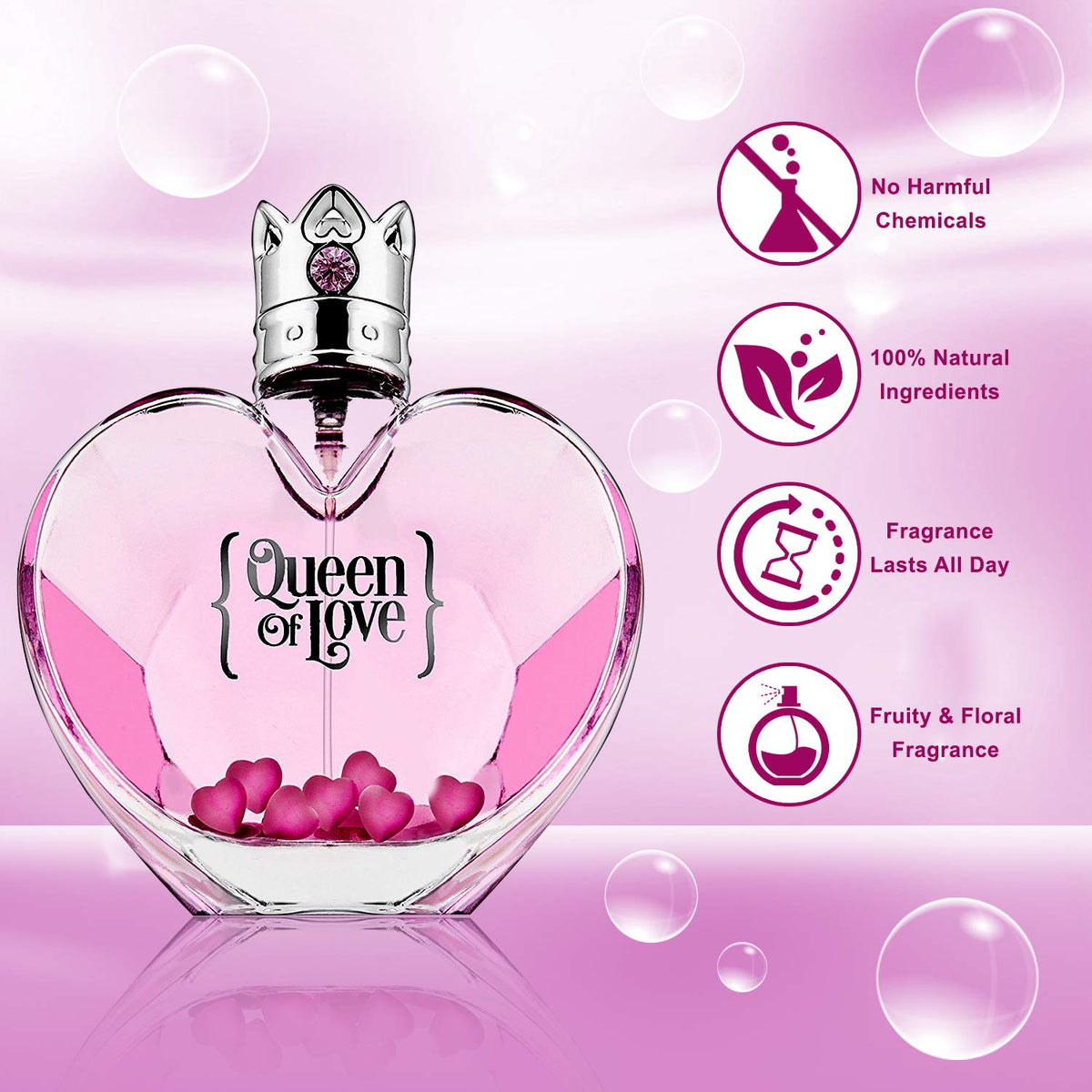 Queen of Love Women's Eau De Parfum 3.3 Ounce – Homeries