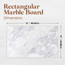 Load image into Gallery viewer, Marble and Cutting Pastry Board (12 x 16 Inches)