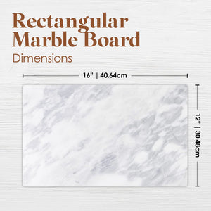 Marble and Cutting Pastry Board (12 x 16 Inches)