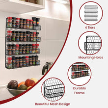 Load image into Gallery viewer, Homeries 2 Tier Wall Spice Rack For Kitchens | Stylish Wall Mounted Spices And Seasonings Storage Rack | Organize Your Home,
