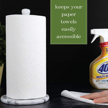 Load image into Gallery viewer, Marble Paper Towel Holder White
