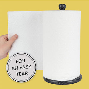 Marble Paper Towel Holder Gray