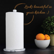 Load image into Gallery viewer, Marble Paper Towel Holder White